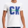 Calvin Klein Jeans t-shirt koszulka męska z okrągłym dekoldem biała